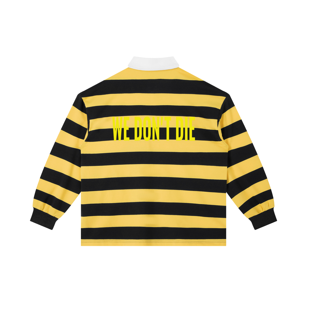 Color Block Stripe Polo Shirt