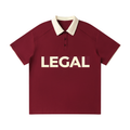 Contrast Collar Raglan Polo Shirt