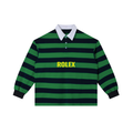 Color Block Stripe Polo Shirt