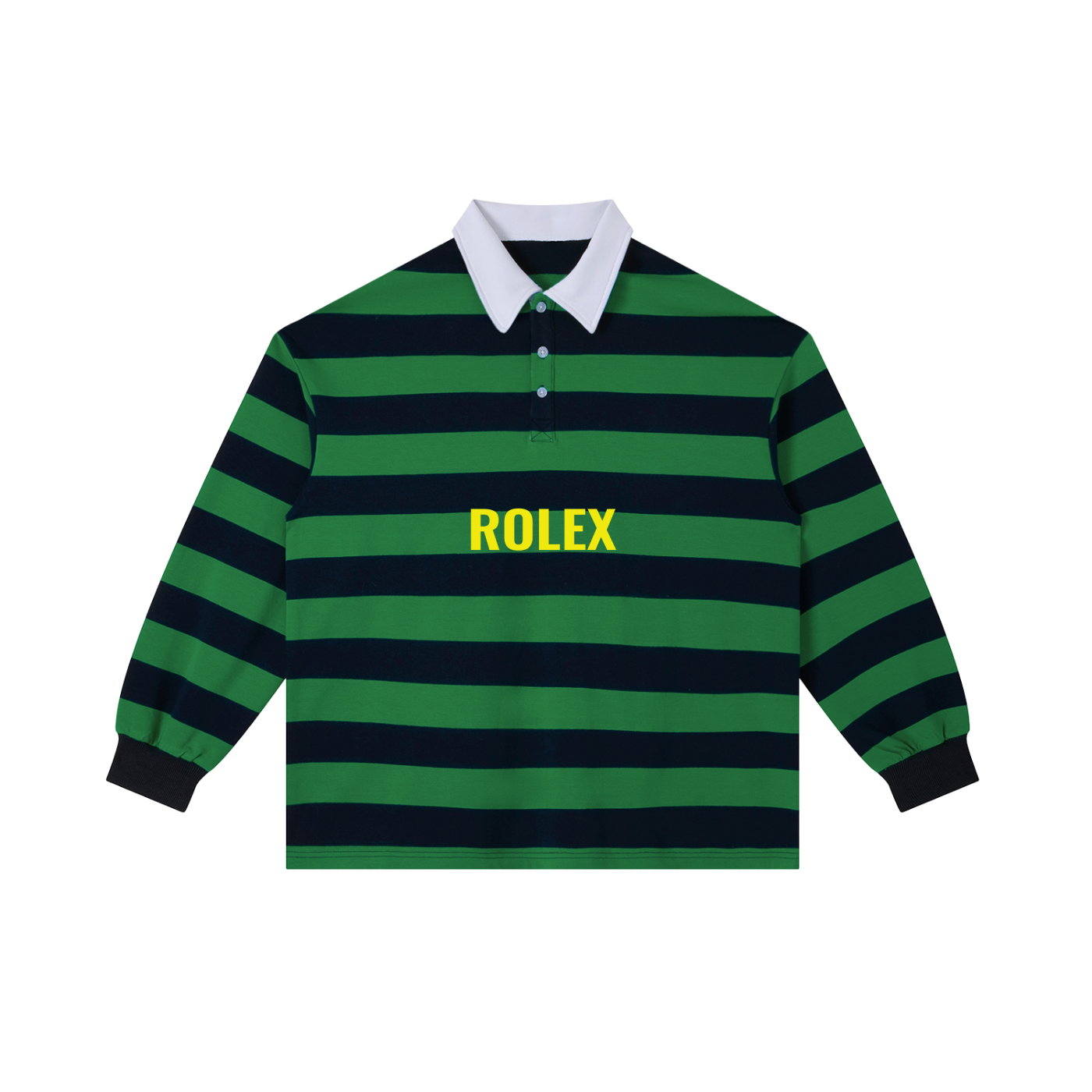 Color Block Stripe Polo Shirt