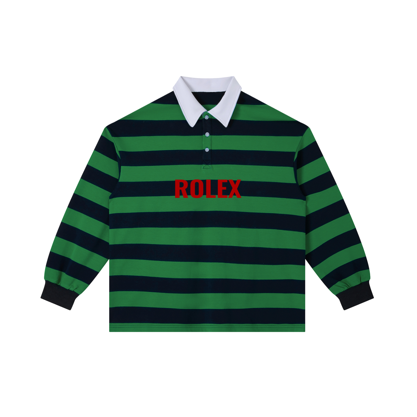 Color Block Stripe Polo Shirt