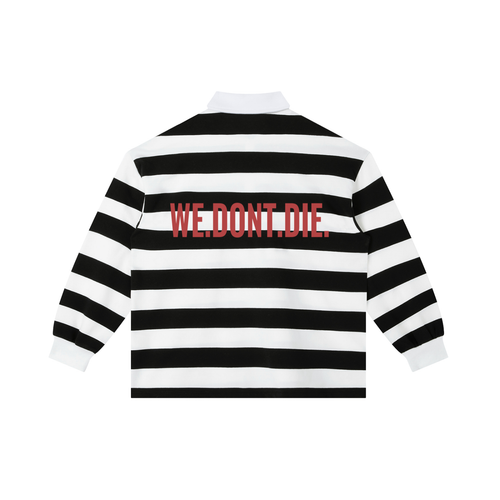 Color Block Stripe Polo Shirt